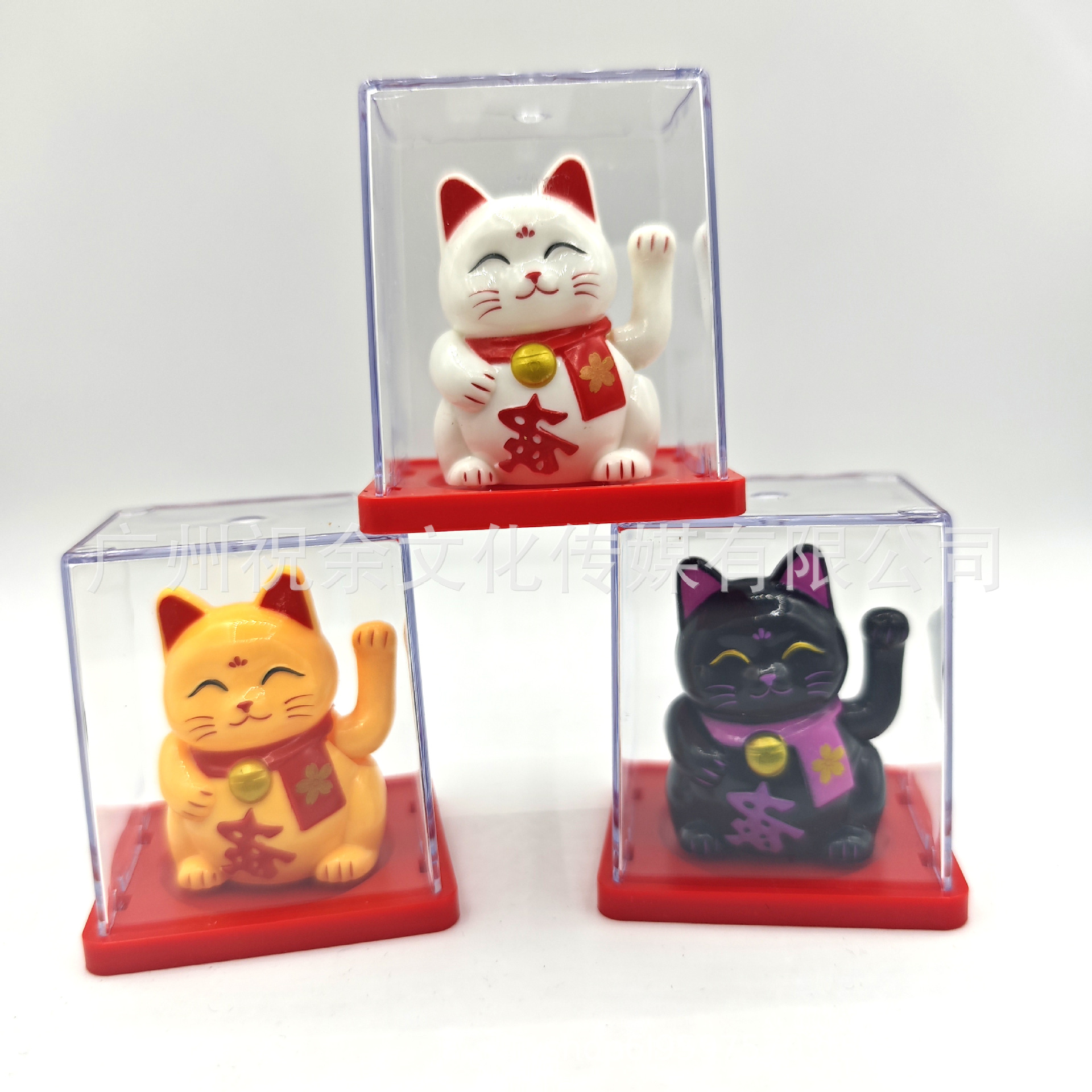 Mini adornos de la suerte para gatos y accesorios de regalo para coches de tienda de manualidades con cubiertas antipolvo