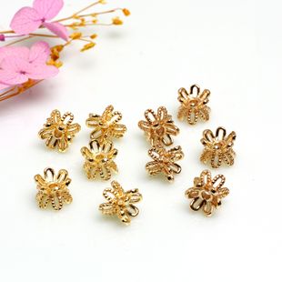 14K����ɫ�p��ɏ���� ��С̖���黨ñ �U������diy����Ʒ���
