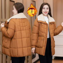 8512棉袄外套女生2025冬棉衣中长款大码时尚新款宽松加厚棉服大衣