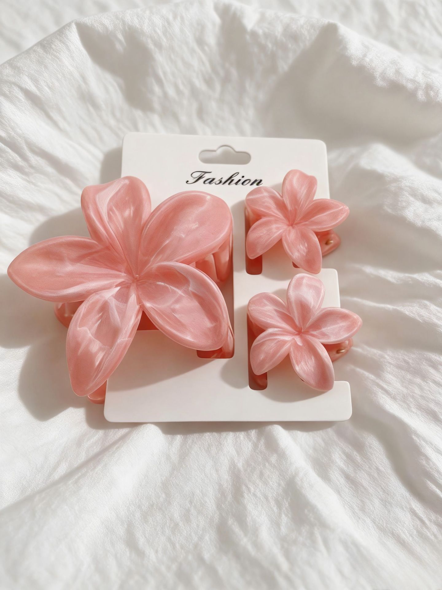 Ventas transfronterizas calientes nuevos huevos láser de dos colores clip de agarramiento de flores de cabeza posterior clip de tiburón clip de cabello joyerías para el cabello
