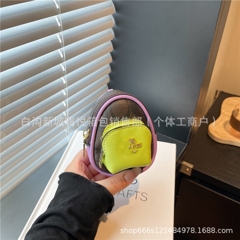 Cの新しいキーバッグ、クラシックな老眼ペンダントバッグ、多機能の人気財布、多用途でファッショナブルなコインバッグ、高品質|undefined