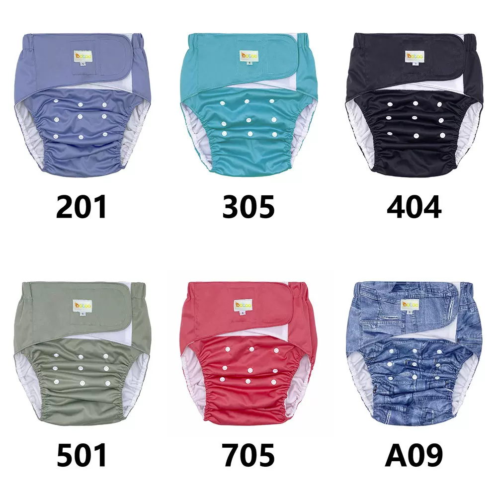 成人布尿裤老人防漏防水TPU可洗隔尿内裤魔术贴老人护理内裤男女