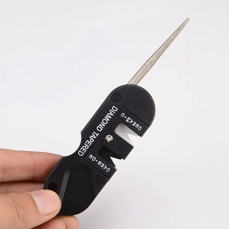 4 в 1 портативный инструмент для заточки инструмента многофункциональный открытый портативный многофункциональный вольфрамовый стальной точильный инструмент для точилки