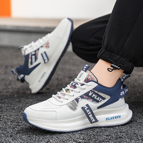 Playboy 2026 Casual Sports Shoes Korean Style Breathable Shock-Absorbing Height-Increasing Spring Low-Top Men's Shoes Fashionable Casual Shoes Playboy 2026 Casual Sports Shoes Korean Style Breathable Shock-Absorbing Height-Increasing Spring Low-Top Men's Shoes Fashionable Casual Shoes