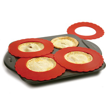 Pan Shield 5-6寸硅胶烤面包罩圆形派面包防焦保护罩面包防焦罩圈