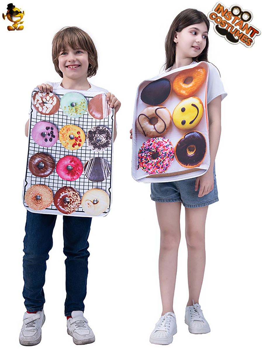 Halloween Adulto Niños Gays Funny Donuts Disfraces Parodia Comida COS Fiesta Show