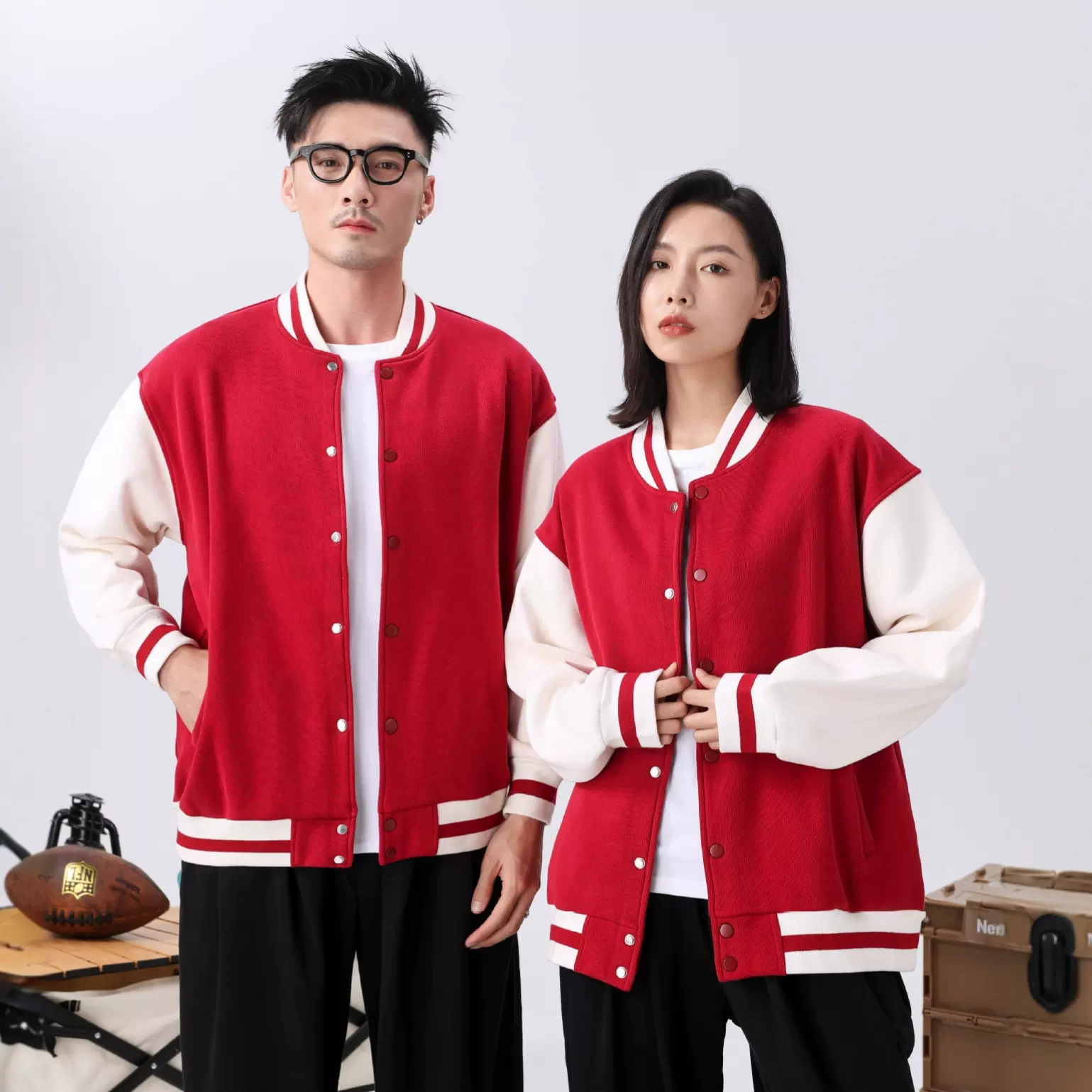 棒球服定印logo工作服卫衣班服活动服培训机构工装加绒外套团体服