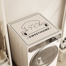 滚筒式洗衣机盖垫冰箱防尘罩吸水防滑垫子硅藻泥床头柜防尘垫