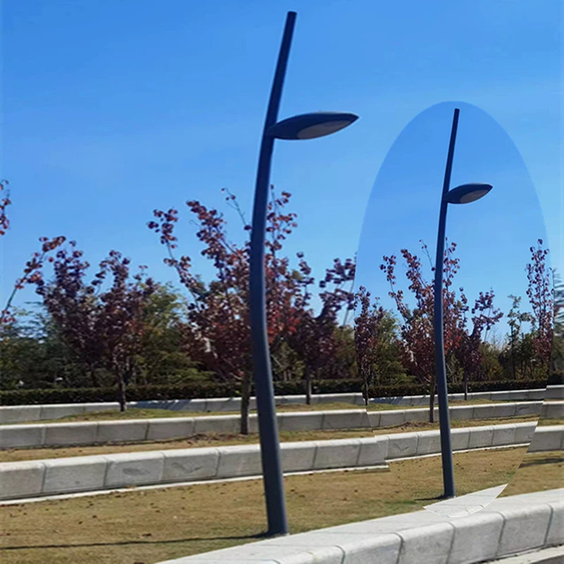 Светодиодный Солнечный садовый светильник Общественный уличный фонарь Открытый дом 3 м 3,5 м Высокий полюс Пейзаж Вилла Квадратный уличный фонарь