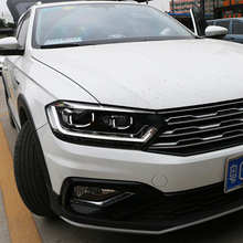 适用于龙鼎新宝来大灯总成16-19款宝来传奇改装日行灯流光转向激