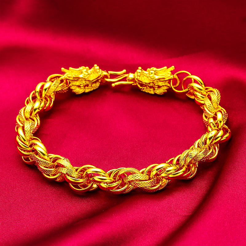 Vietnam sand gold faucet twist bracelet men's domineering new fashion sand gold bracelet wholesale twist bracelet men