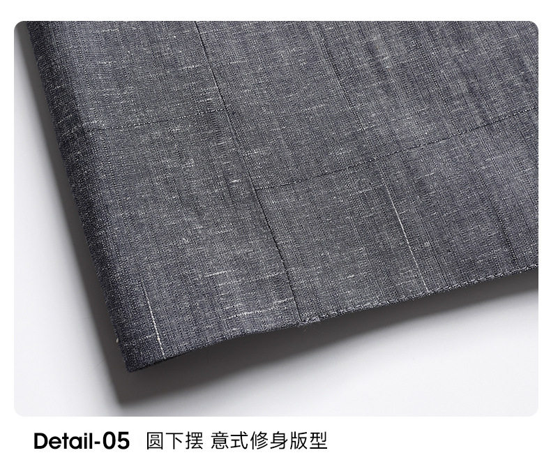 Áo vest nam phong cách Hàn dáng ôm, vải modal cotton mỏng nhẹ, cổ vest một hàng hai nút — Xám trung tính chi tiết 21