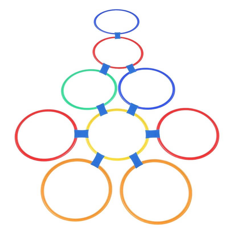 Kindergarten hopscotch circle children's feeling system training jump circle outdoor sports game home physical lattice toy