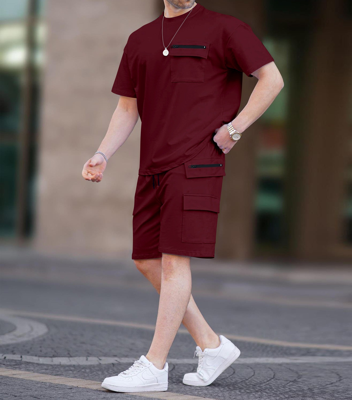 진한 빨간색