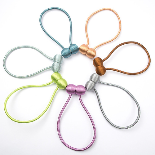 Window Curtain Strap Binding Cord Versatile Magnetic Fasteners for Dual-Sided Curtain Clips Curtain Tying Clips for Tying Curtain Strings Decorative Accessory