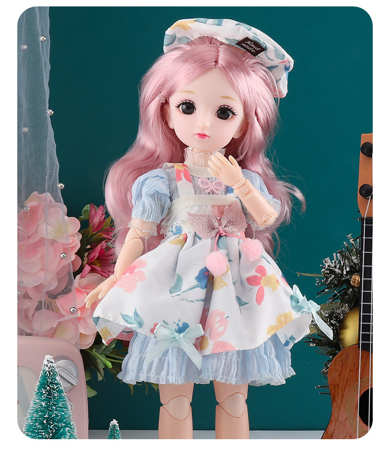 Poppenprinsessenset van 30 cm met 23 beweegbare gewrichten, BJD-aankleedpop op schaal 1/6, kinderspeelgoedcadeau, groothandel_voghion.com