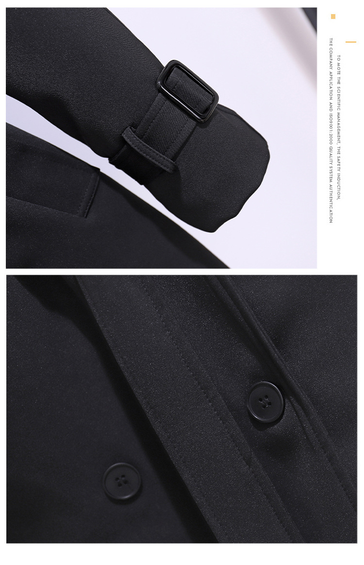 Trench elegante da donna petite stile britannico lunghezza media_voghion.com