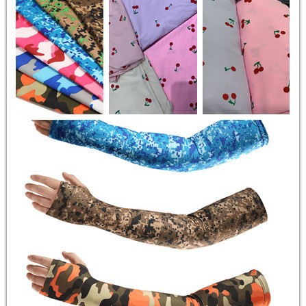 春夏冰凉丝袖套面料  防晒打底衫女装上衣童装 涤纶高弹针织布