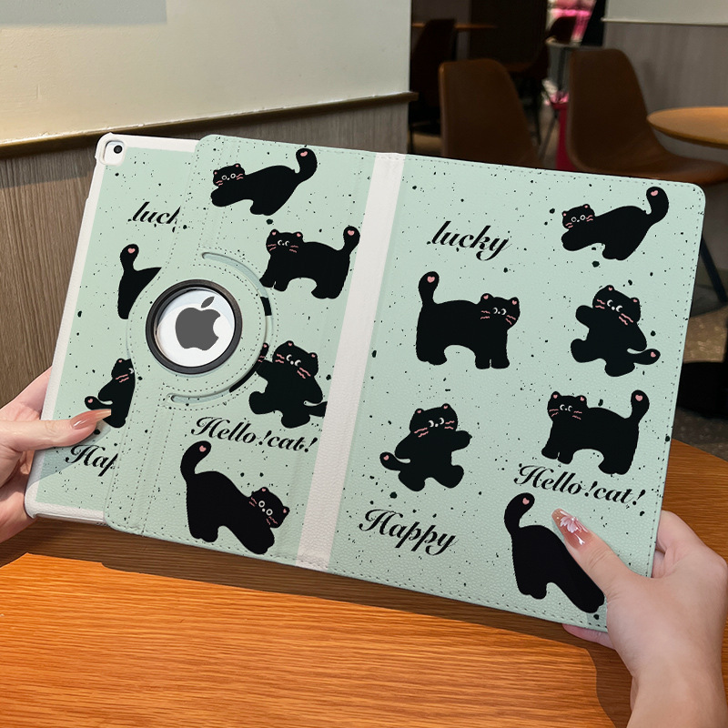360 ° Rotating Leather Case iPad Protective Case Suitable for Ipad10 Tablet Protective Case 2024 Horizontal and Vertical Protective Case