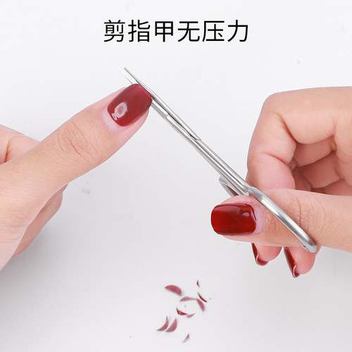 Manufacturer stainless steel manicure nail clippers, nail scissors, small scissors, beauty scissors, Amazon cross-border scissors, fake nail trimming