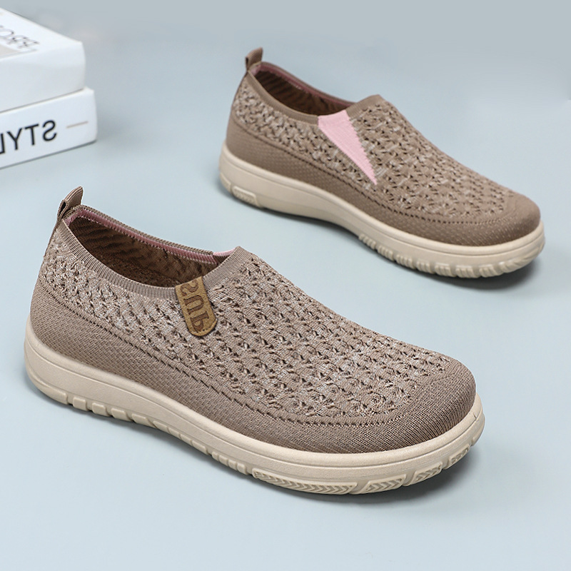Zapatos de mujer de color sólido, zapatos casuales, zapatos de mujer con suela suave, zapatos de mujer con suela plana, zapatos de cabello