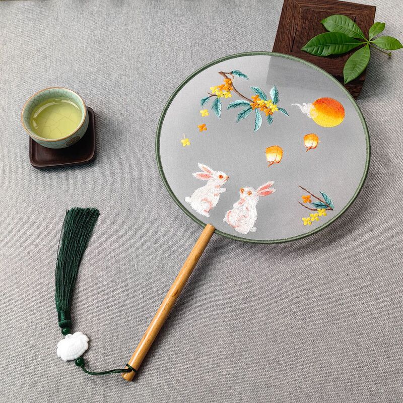 両面刺繍団扇古風扇子蘇州蘇刺繍漢服チャイナドレス刺繍扇夏舞踏扇メーカー卸売り|undefined