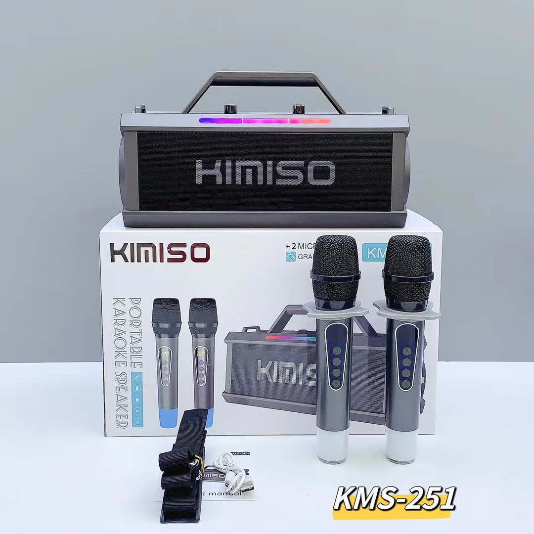 新型KMS-251無線bluetoothスピーカー25wハイパワー屋外広場舞k歌音響rgb混合カラーライト