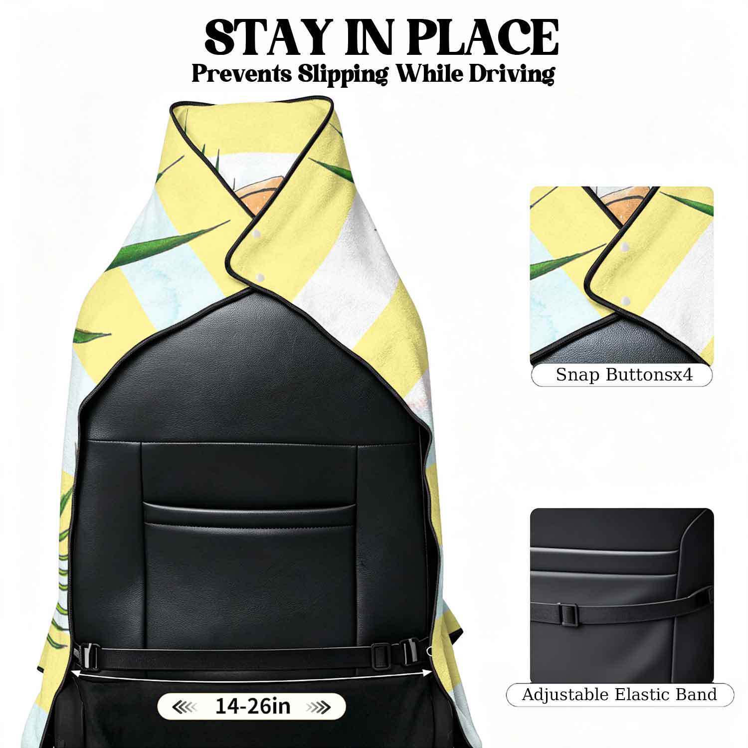 Summer bath towel and car seat cover 2-in-1, ultra-fine fiber outdoor beach and car dual-use universal seat cushion