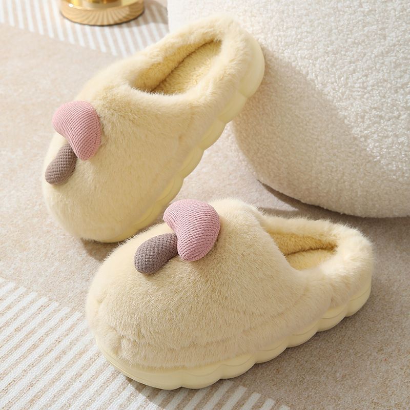 Zapatillas de algodón para mujeres otoño y invierno 2026 nuevas zapatillas de cachorro de dibujos animados antideslizantes para interiores image 16