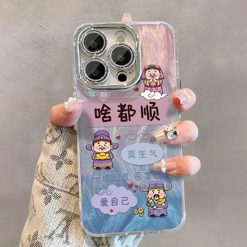 Яблоко, совместимый с iPhone 15, чехол для телефона, браслет, творческий объектив, iphone, 14promax