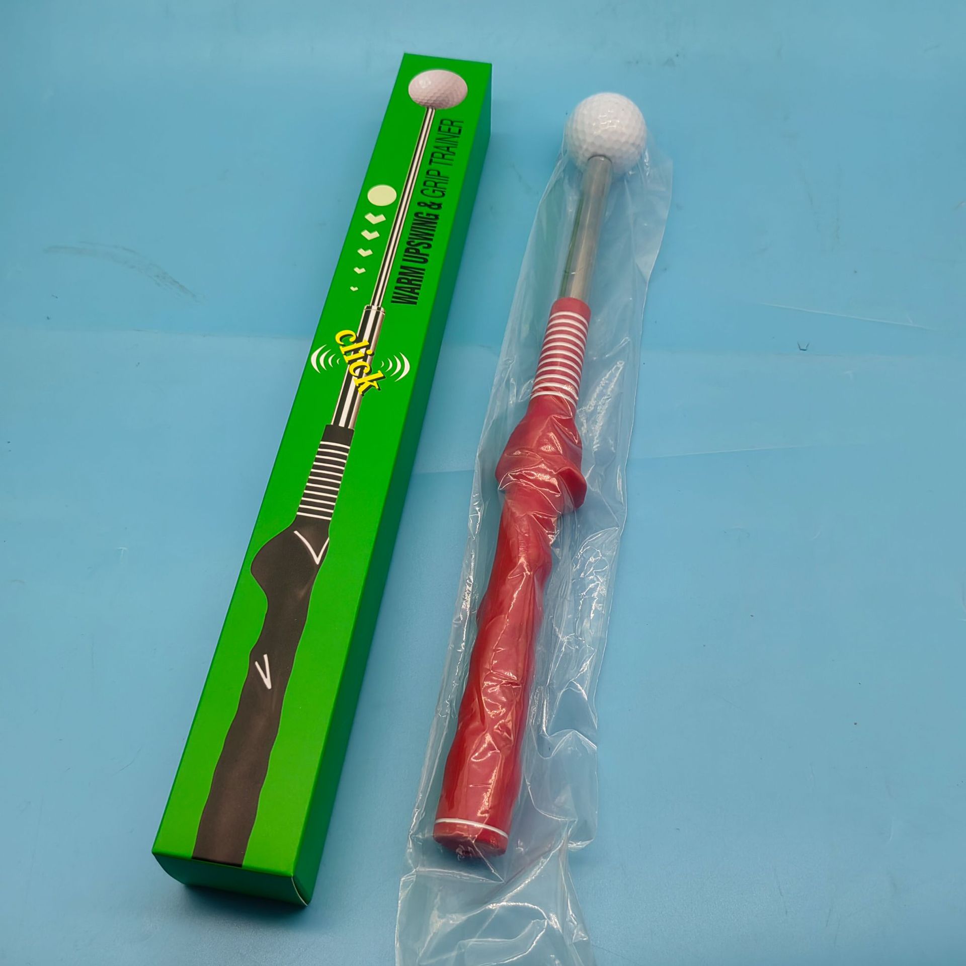 빨간색 그립 + 흰색 공 + 색상 상자