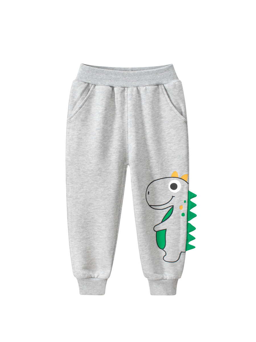 27 niños de estilo coreano ropa para niños suministro transfronterizo pantalones largos deportivos para niños Dinosaurio Bebé pantalones atados al tobillo entrega de una sola pieza image 2