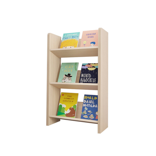 Simple solid wood multi-layer storage rack, desk bookshelf, office document storage and organization stand, home display rack
