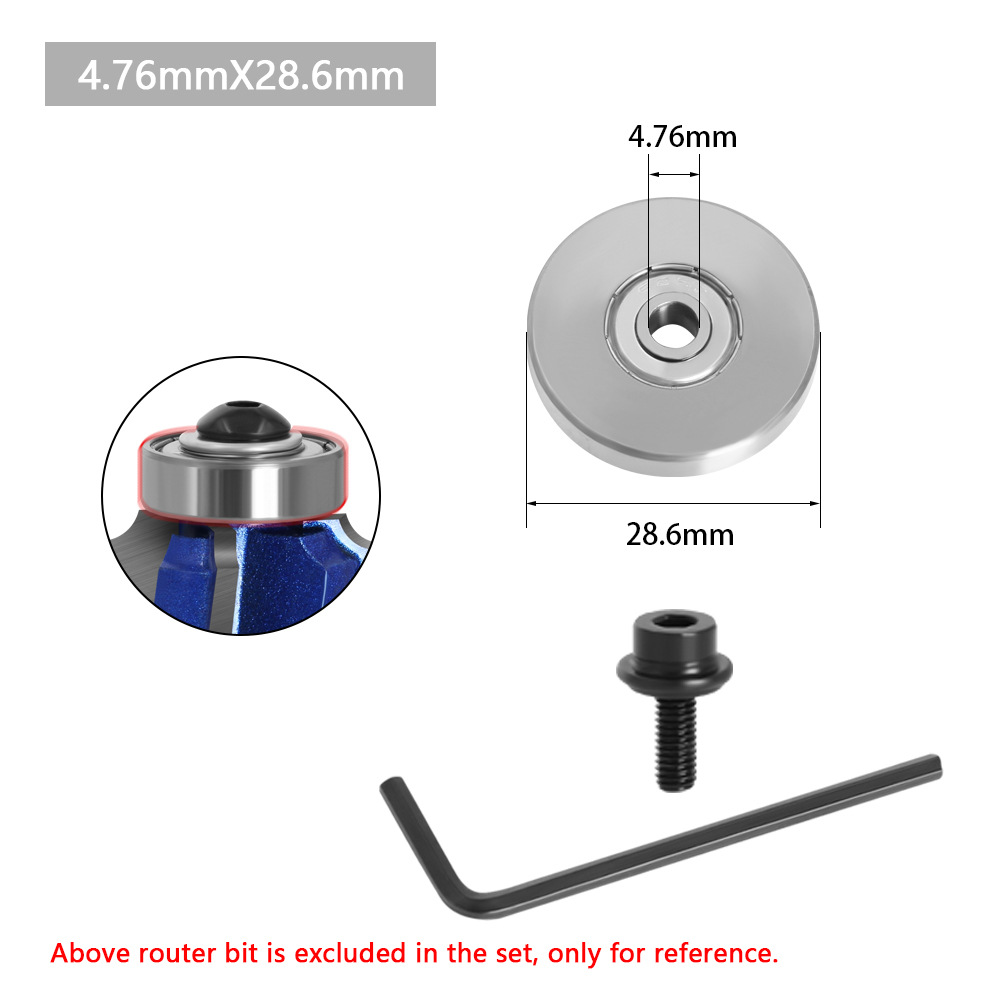 Accesorios de rodamientos superior e inferior de la broca del cojinete vástago del cojinete de fresado accesorios de la bola
