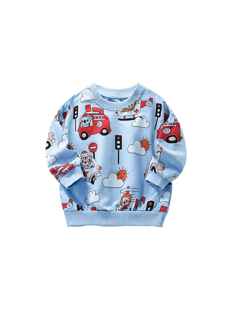 En stock malwee suéter de los muchachos otoño nuevo europeo y americano de los niños casual Camisa de manga larga de fondo cuello redondo top