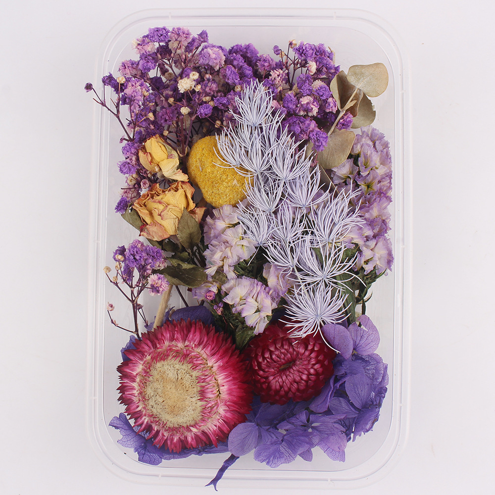 Flores secas preservadas hechas a mano, marco de fotos DIY, decoración mixta, materiales de aromaterapia, flores naturales, ramo de regalo para boda, San Valentín
