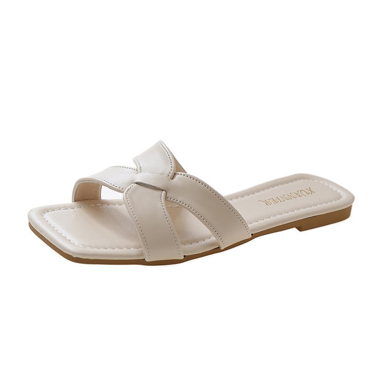 Pantofole celebrità di Internet abbigliamento estivo da donna nella marea 2023 nuove infradito piatte dal design francese delicato in stile fata_voghion.com