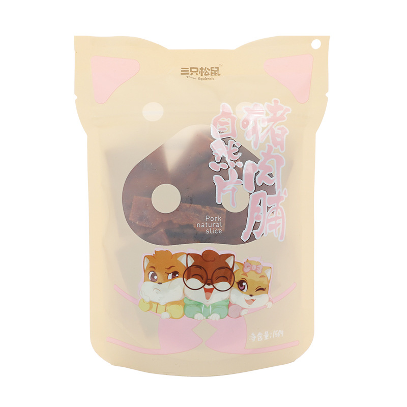 三只松鼠猪肉脯150g袋装自然片原味肉干休闲便携小吃零食包邮