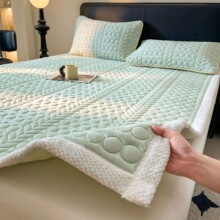 2025新款水晶絨床護墊秋冬保暖學生宿舍床護墊單雙人絨床墊子批發