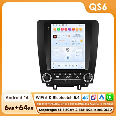 Modified Models, Mustang-Specific 9.7inch | DVD Navigation - 664g-wifi4g-version-6115-carplay-eight-core-97inch-suitable-for-10-14-old-ford-mustang-models