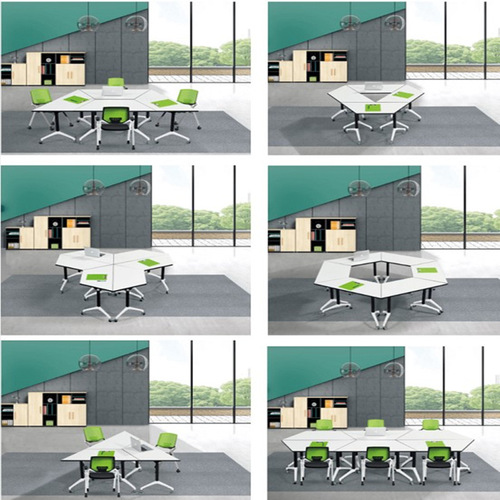 Folding training table movable desk long table educational institution folding training table desk splicing desk