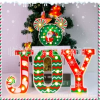 Ёлочные светодиоды JOY с надписью Christmas, украшения для дома и интерьера, декоративные огни, рождественские огни, новый стиль