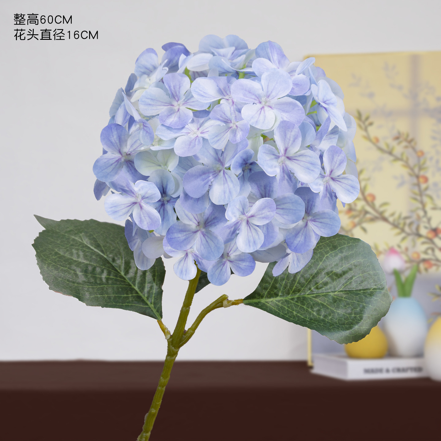 Simulación de hortenida de alta calidad sala de bodas decoración de hotel decoración del hogar impresión 3D Aisha hortenida simulación flores falsas flores