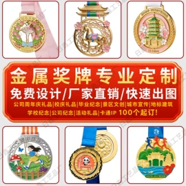 金属工艺品;奖牌;钥匙扣