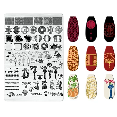 for Nail Art, Rectangular Plates: Dırnaq bəzəkləri - dk-090