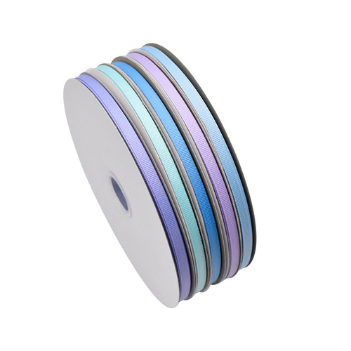 Factory 0.6cm ribbed ribbon hair accessories decorative ribbon wedding ribbon gift packaging ribbon threaded ribbon