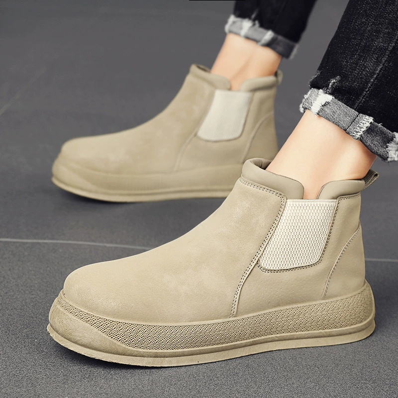 Martens, высокие челси в английском стиле, износостойкие ботинки на платформе, осень, тренд сезона, британский стиль