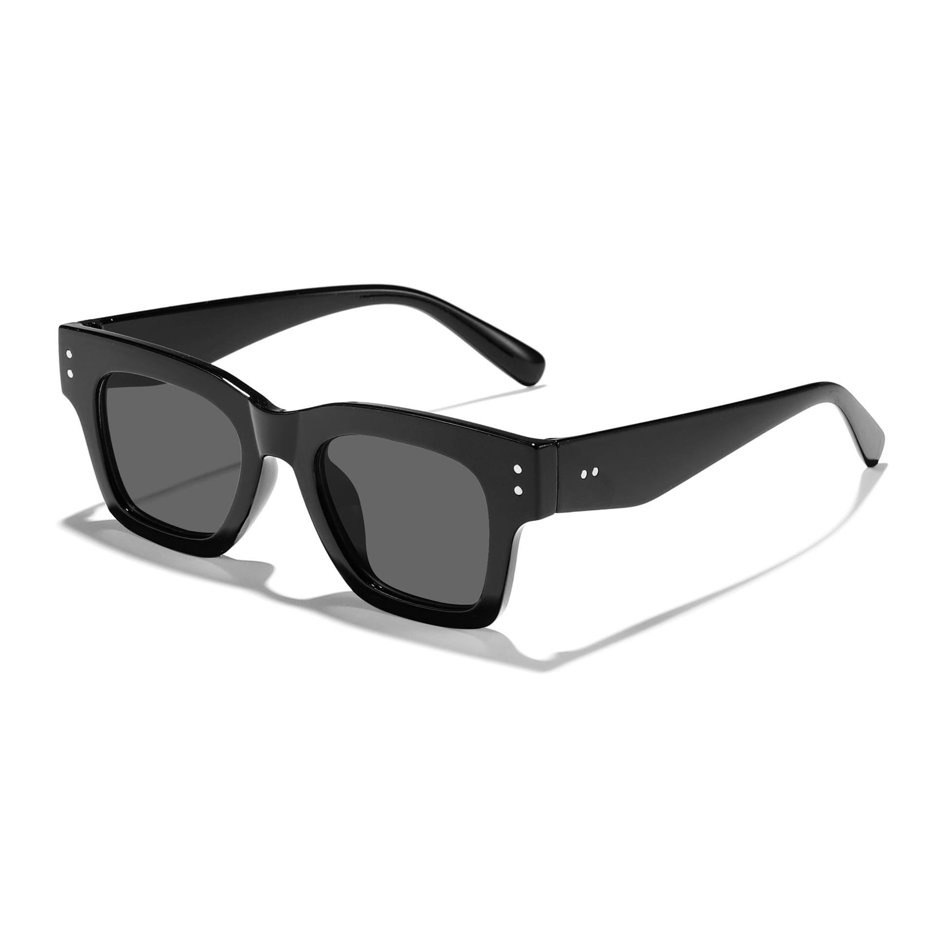 2024 nuevo estilo cuadrado todo fósforo personalidad retro arroz con uñas gafas de sol mujeres simples gafas anti-azul gafas de marco de miopía