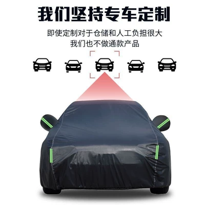 anti-sun exposure, rainproof, dustproof, snowproof, Car clothing - 2s-sedan-is-33-meters-long-new-oxford-black-composite-water-resistant-cotton-reinforced-version
