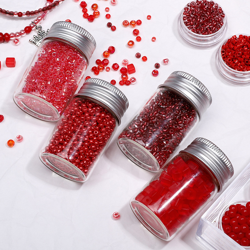 One Pack Quantity Glass Material Solid Color Pattern One Pack Glass Solid Color DIY Jewelry Accessories Beads